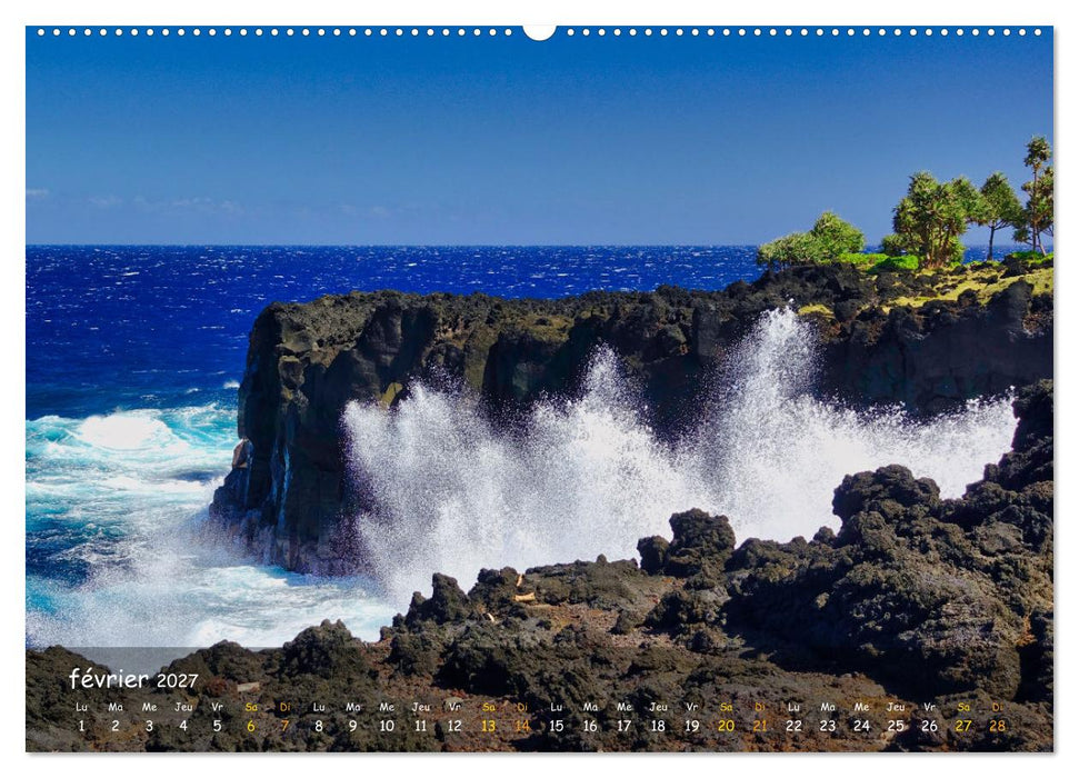 La Rèunion - Côtes fantastiques et paysage montagneux (CALVENDO Calendrier mensuel 2027)