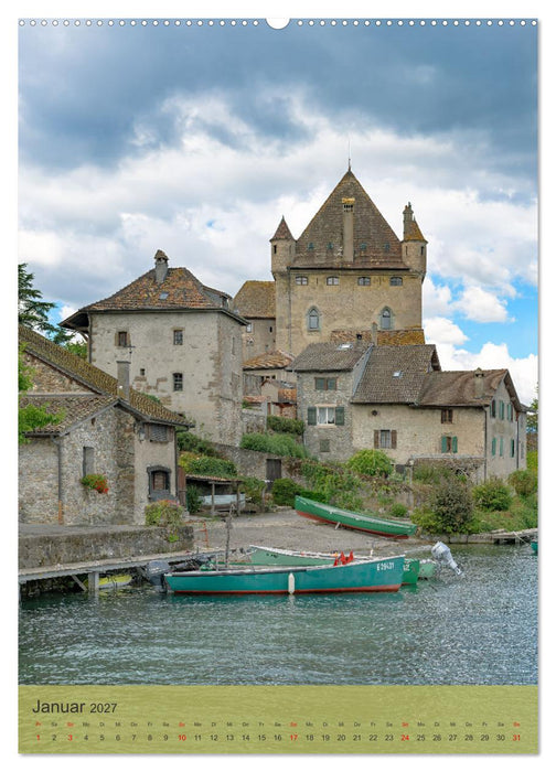 Schöne Dörfer in der Region Rhône-Alpes (CALVENDO Premium Wandkalender 2027)