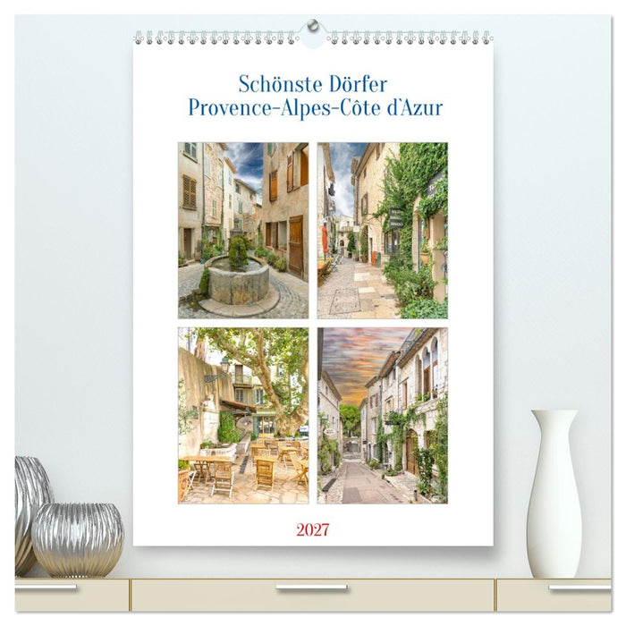 Schönste Dörfer - Provence-Alpes-Côte d'Azur (CALVENDO Premium Wandkalender 2027)