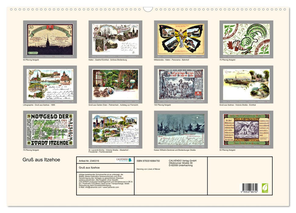 Gruß aus Itzehoe (CALVENDO Wandkalender 2027)