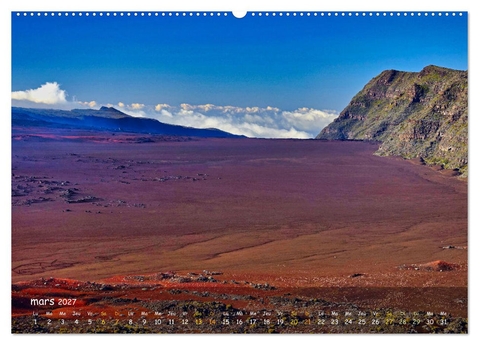 La Rèunion - Côtes fantastiques et paysage montagneux (CALVENDO Calendrier supérieur 2027)