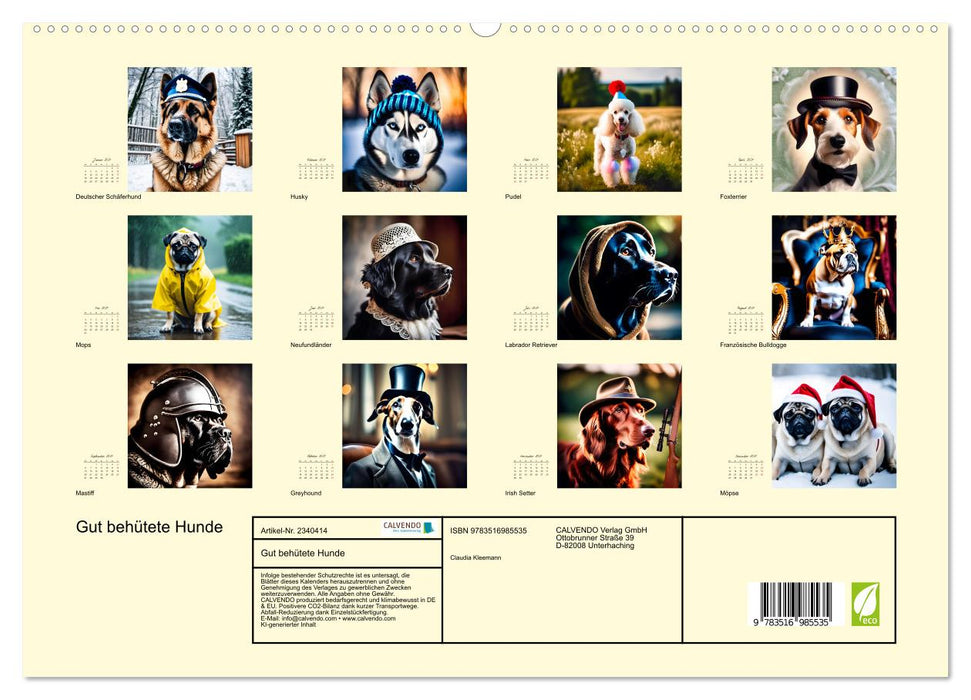 Gut behütete Hunde (CALVENDO Premium Wandkalender 2027)