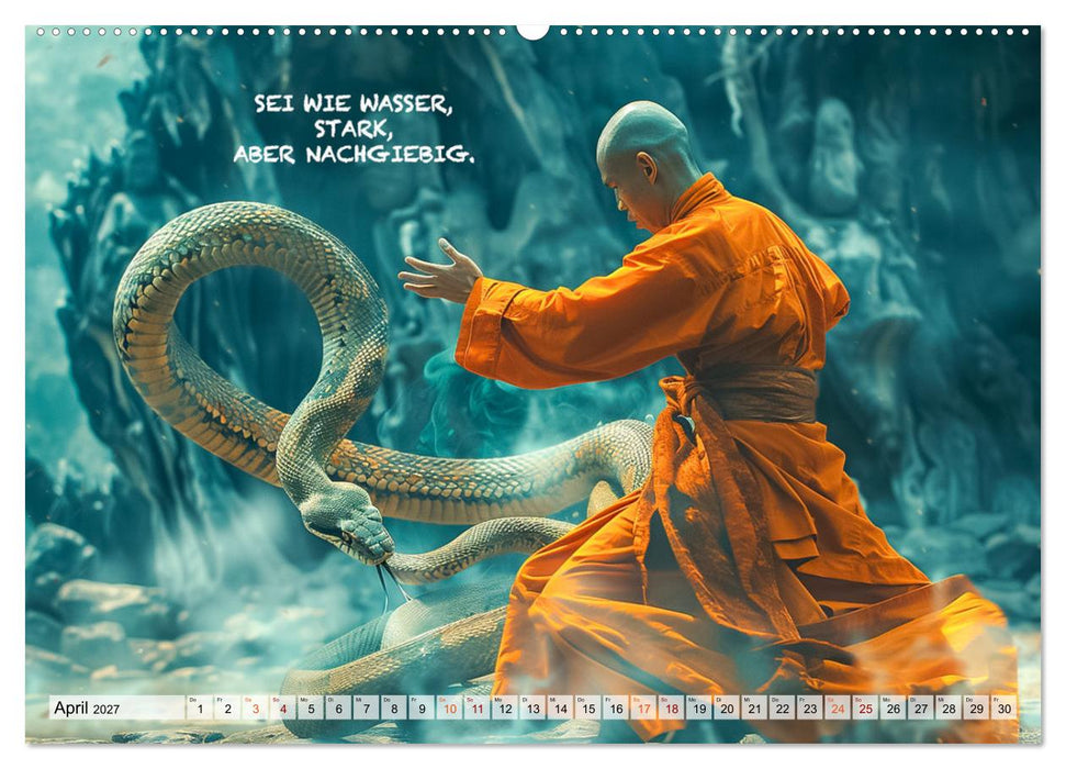 Shaolin Mönche - Weisheit und Disziplin (CALVENDO Premium Wandkalender 2027)