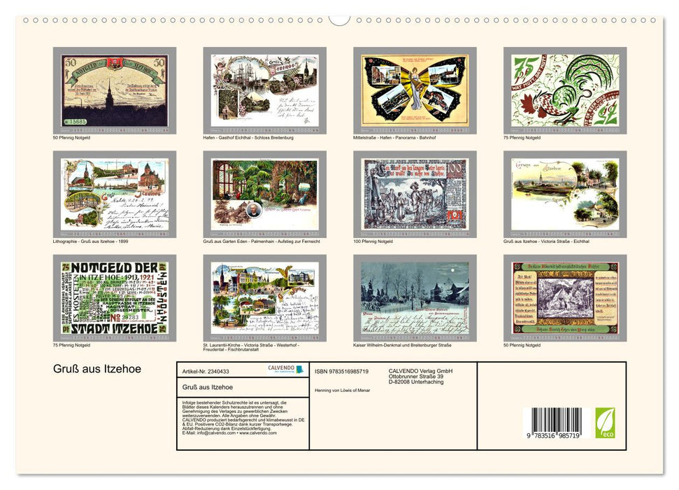 Gruß aus Itzehoe (CALVENDO Premium Wandkalender 2027)