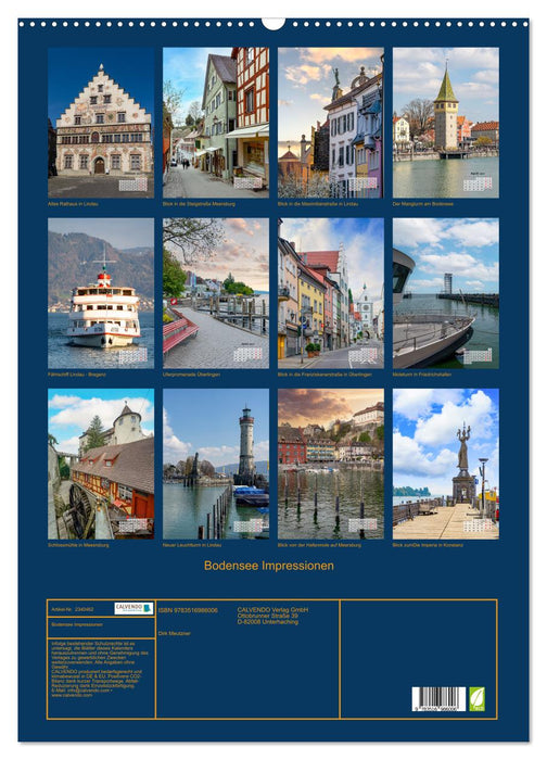 Bodensee Impressionen (CALVENDO Wandkalender 2027)