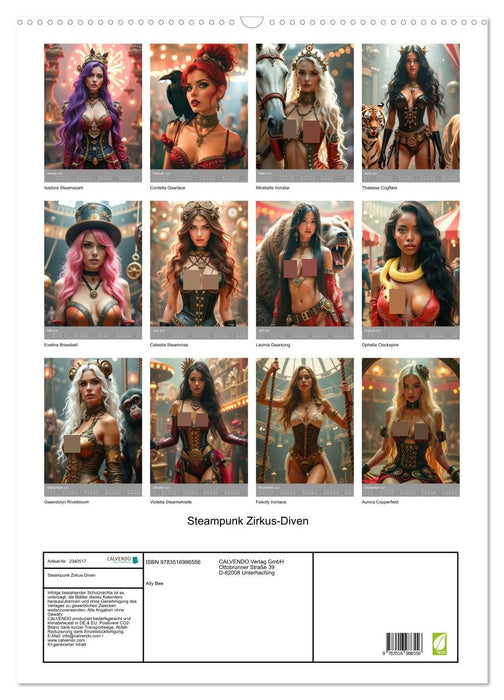 Steampunk Zirkus-Diven (CALVENDO Wandkalender 2027)