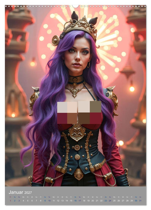 Steampunk Zirkus-Diven (CALVENDO Wandkalender 2027)