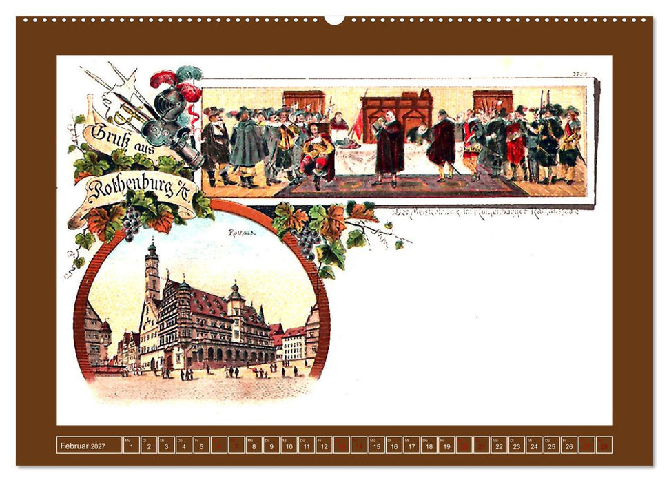 Gruß aus Rothenburg ob der Tauber (CALVENDO Wandkalender 2027)