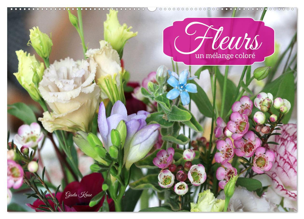 Fleurs - un mélange coloré (CALVENDO Calendrier mensuel 2027)