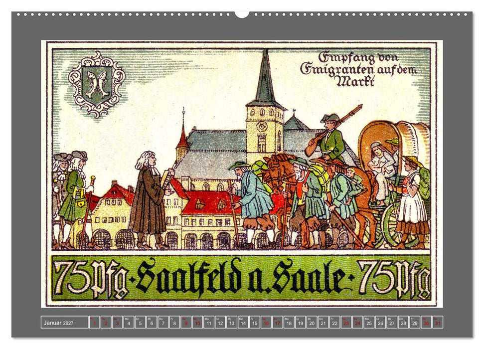 Gruß aus Saalfeld an der Saale (CALVENDO Wandkalender 2027)