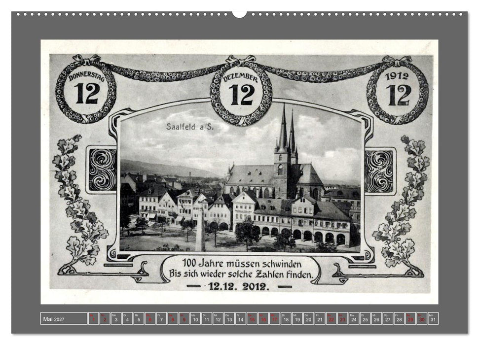 Gruß aus Saalfeld an der Saale (CALVENDO Wandkalender 2027)
