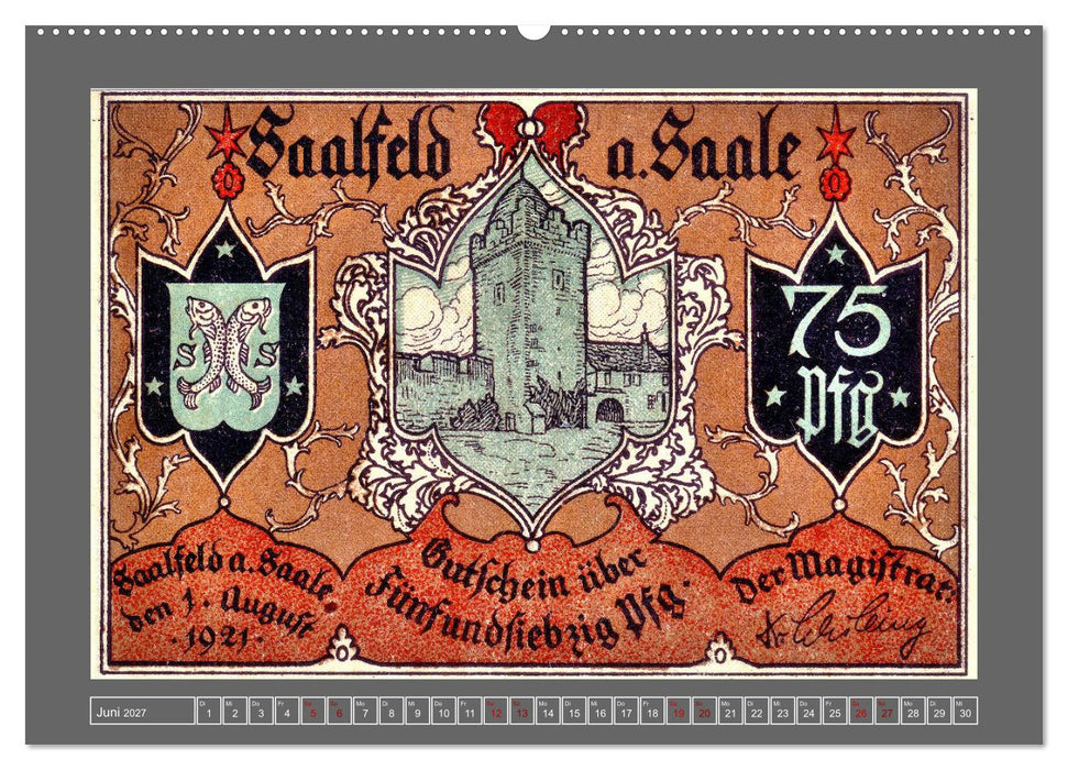 Gruß aus Saalfeld an der Saale (CALVENDO Wandkalender 2027)
