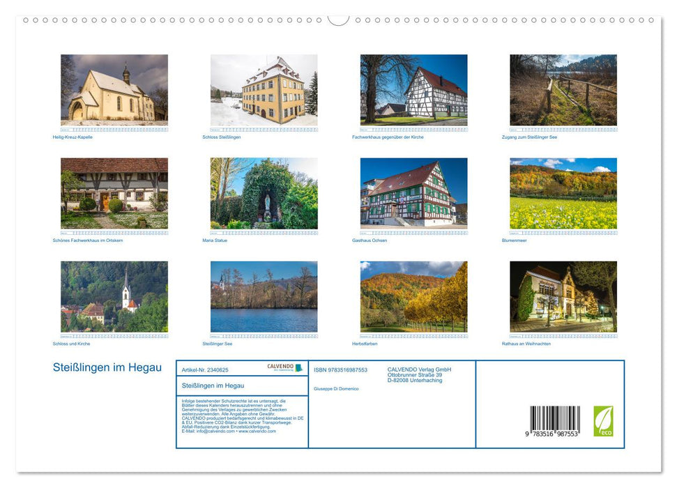 Steißlingen im Hegau (CALVENDO Premium Wandkalender 2027)