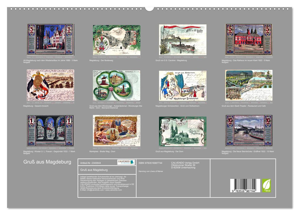 Gruß aus Magdeburg (CALVENDO Premium Wandkalender 2027)