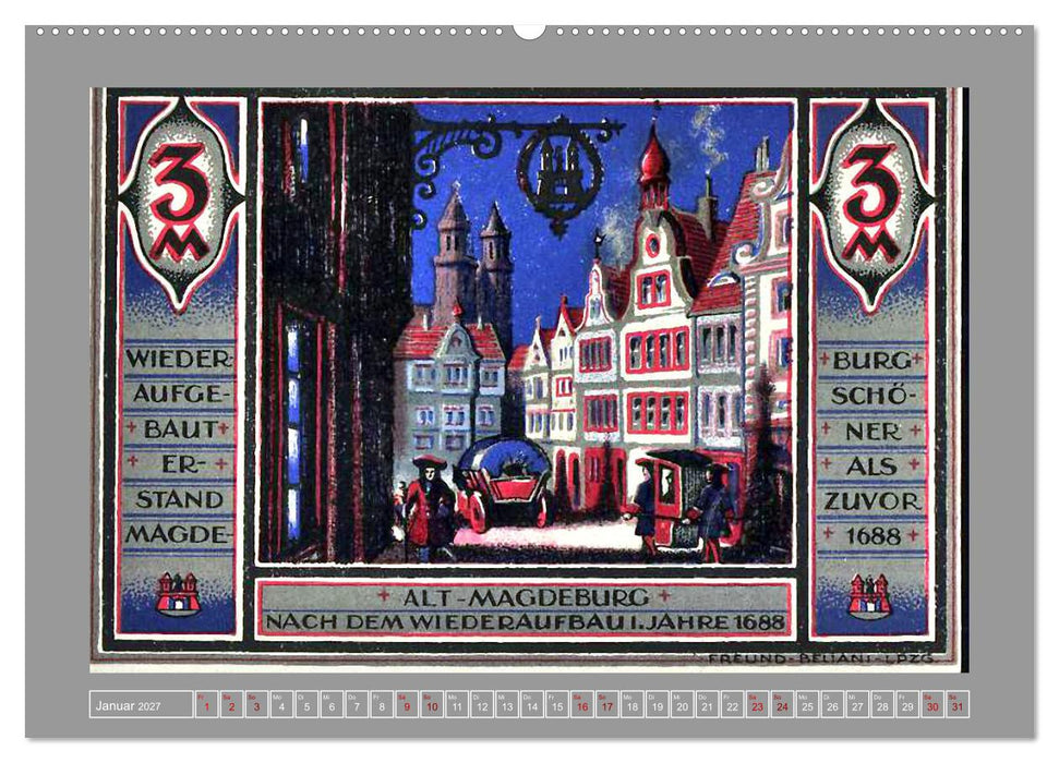 Gruß aus Magdeburg (CALVENDO Premium Wandkalender 2027)