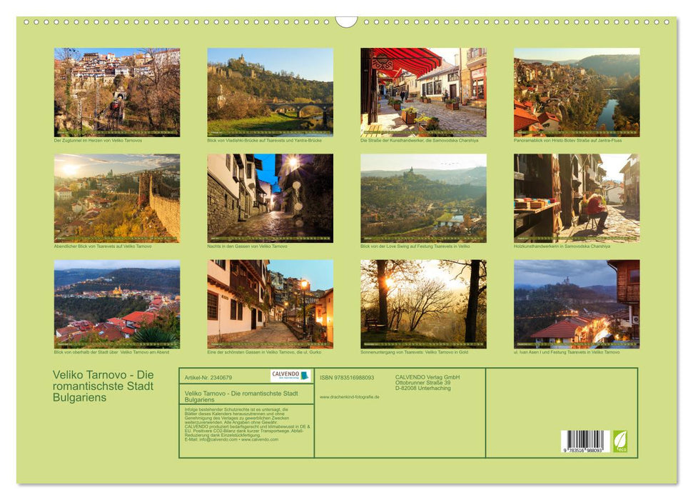 Veliko Tarnovo - Die romantischste Stadt Bulgariens (CALVENDO Wandkalender 2027)