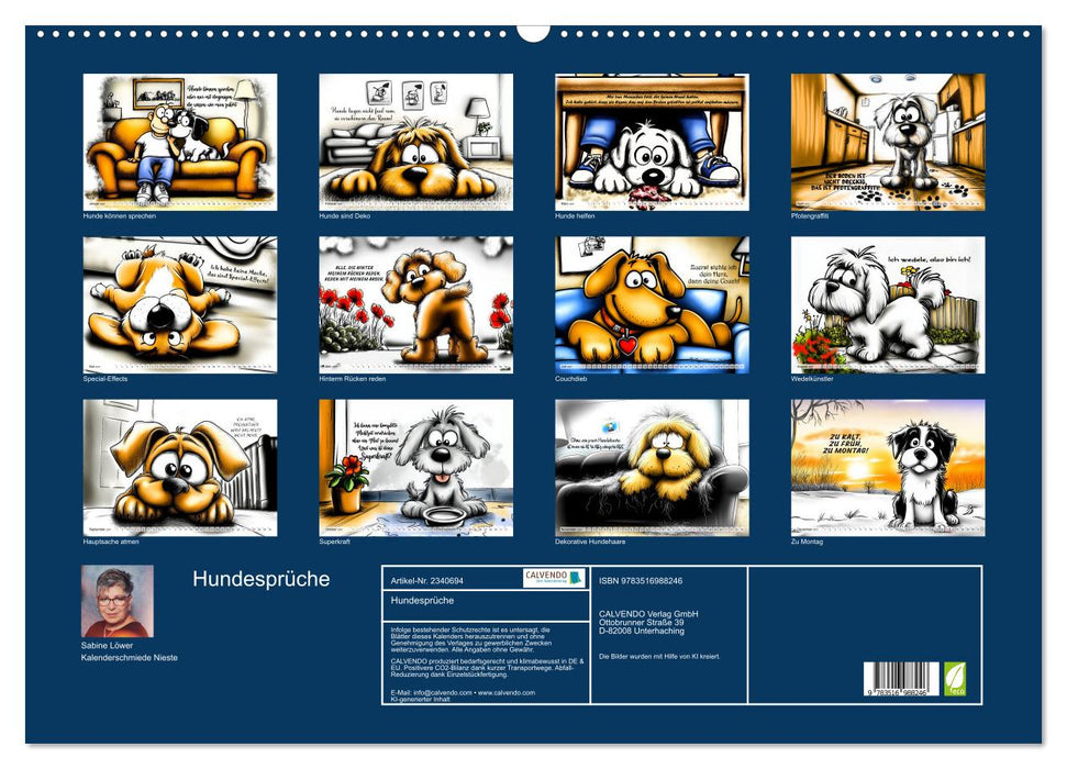 Hundesprüche (CALVENDO Wandkalender 2027)