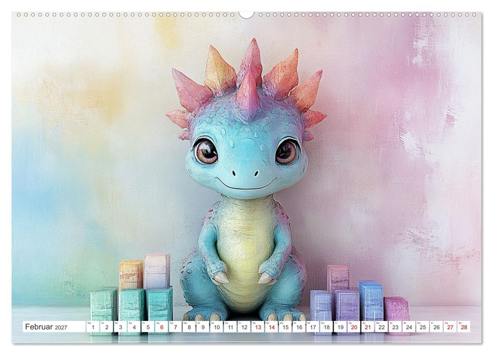 Dinozauber – Wenn Urzeitbewohner zu Freunden werden (CALVENDO Premium Wandkalender 2027)