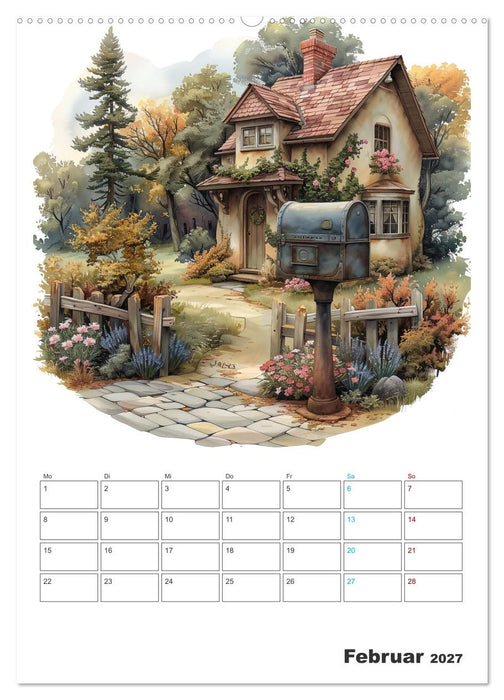 Zeitreise - Der vintage Briekasten Kalender (CALVENDO Premium Wandkalender 2027)