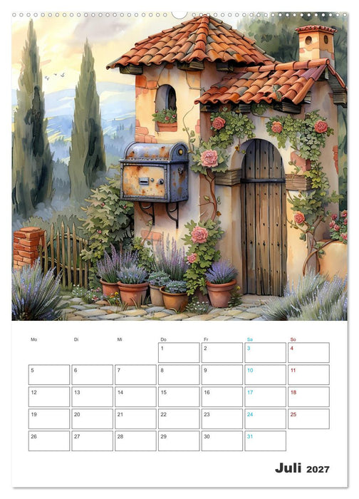 Zeitreise - Der vintage Briekasten Kalender (CALVENDO Premium Wandkalender 2027)