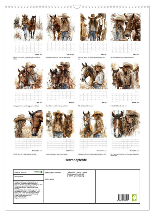 Herzenspferde (CALVENDO Wandkalender 2027)
