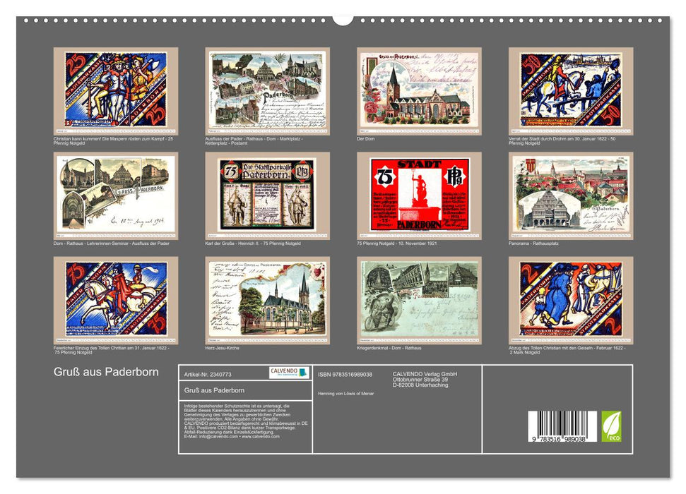 Gruß aus Paderborn (CALVENDO Premium Wandkalender 2027)