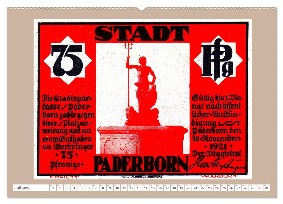 Gruß aus Paderborn (CALVENDO Premium Wandkalender 2027)