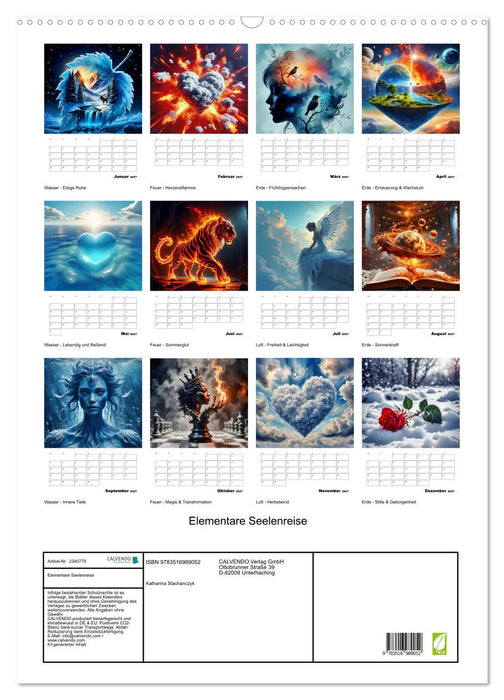 Elementare Seelenreise (CALVENDO Wandkalender 2027)