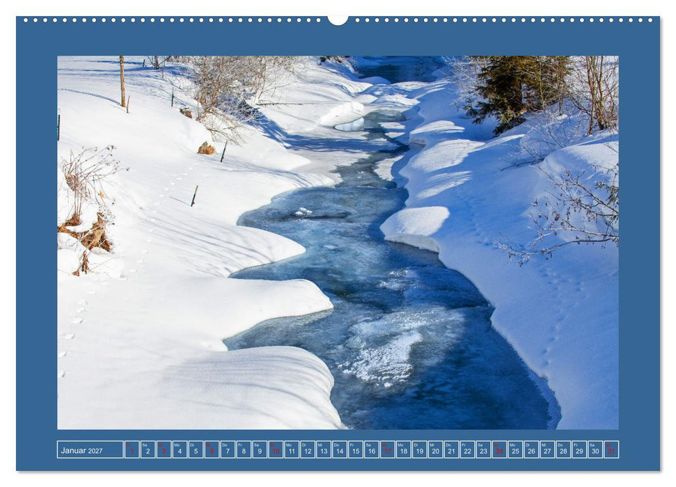 Es fließt die Saalach (CALVENDO Wandkalender 2027)