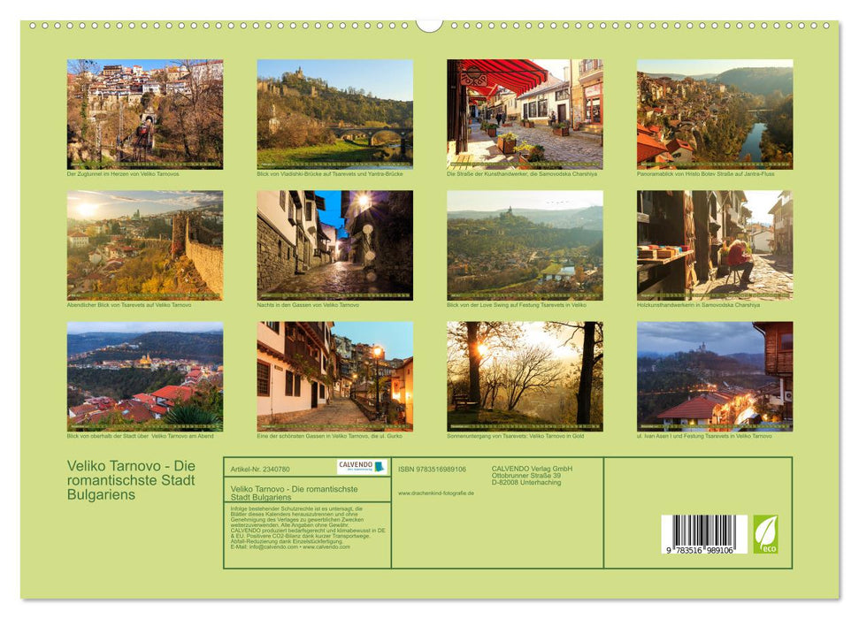 Veliko Tarnovo - Die romantischste Stadt Bulgariens (CALVENDO Premium Wandkalender 2027)
