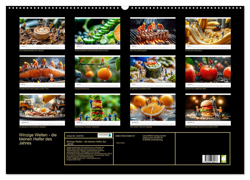 Winzige Welten - die kleinen Helfer des Jahres (CALVENDO Wandkalender 2027)