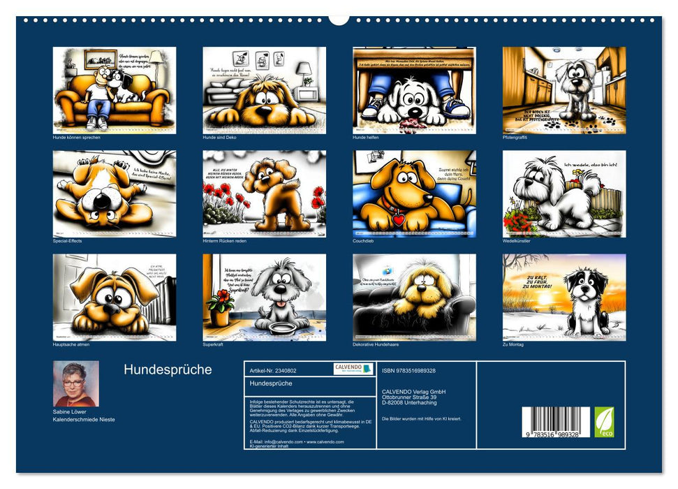 Hundesprüche (CALVENDO Premium Wandkalender 2027)