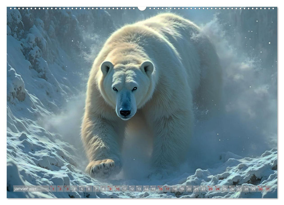 Regards Sauvages – Rencontres au cœur du monde sauvage (CALVENDO Calendrier supérieur 2027)