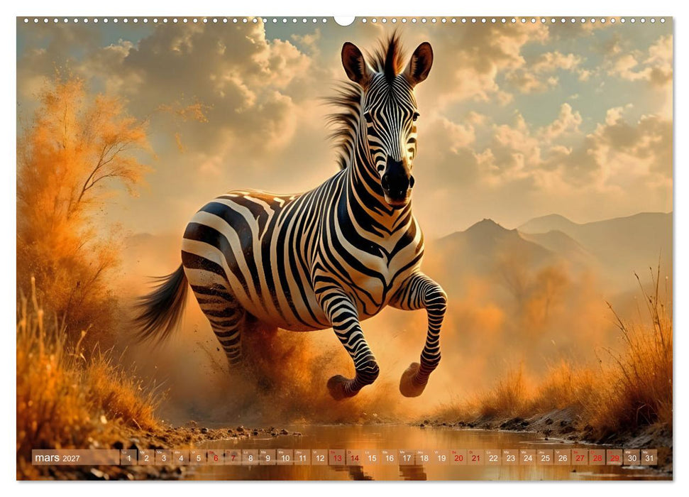 Regards Sauvages – Rencontres au cœur du monde sauvage (CALVENDO Calendrier supérieur 2027)