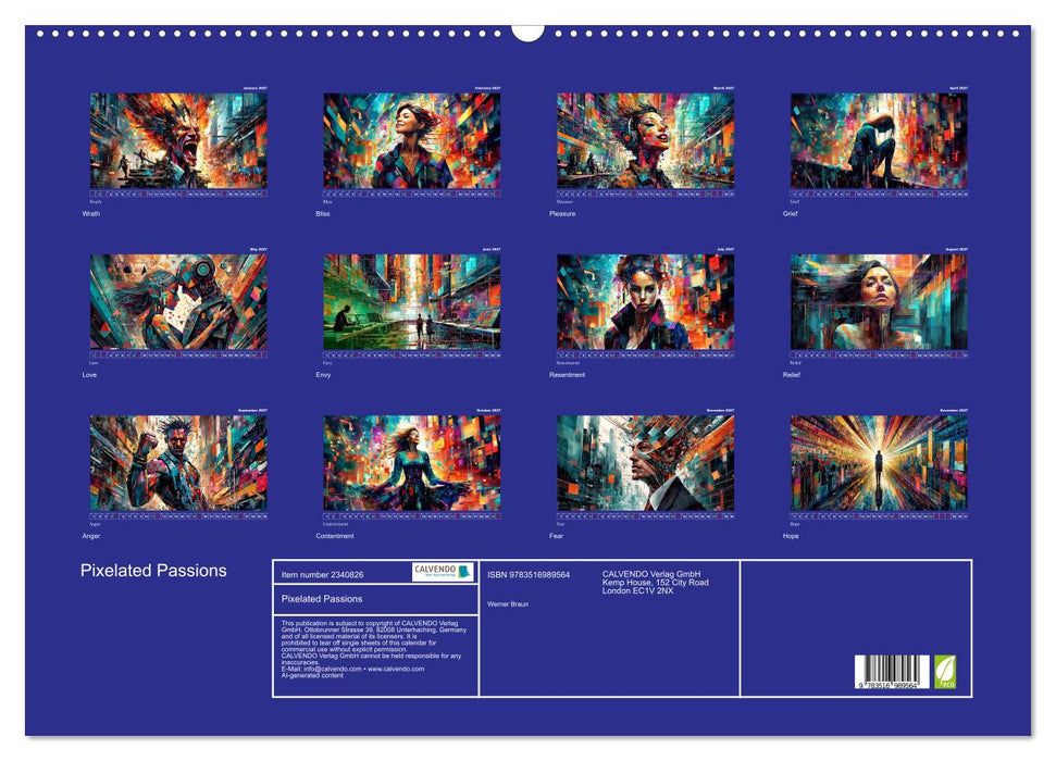 Pixelated Passions (CALVENDO Monthly Calendar 2027)