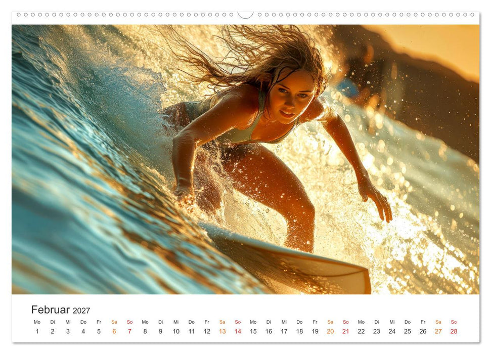 Surfen - Ride the Wave (CALVENDO Wandkalender 2027)