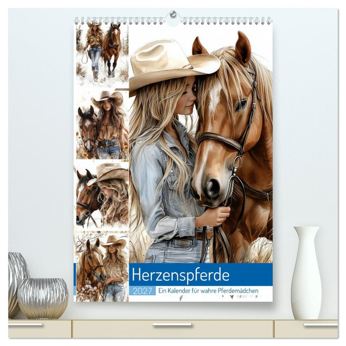 Herzenspferde (CALVENDO Premium Wandkalender 2027)