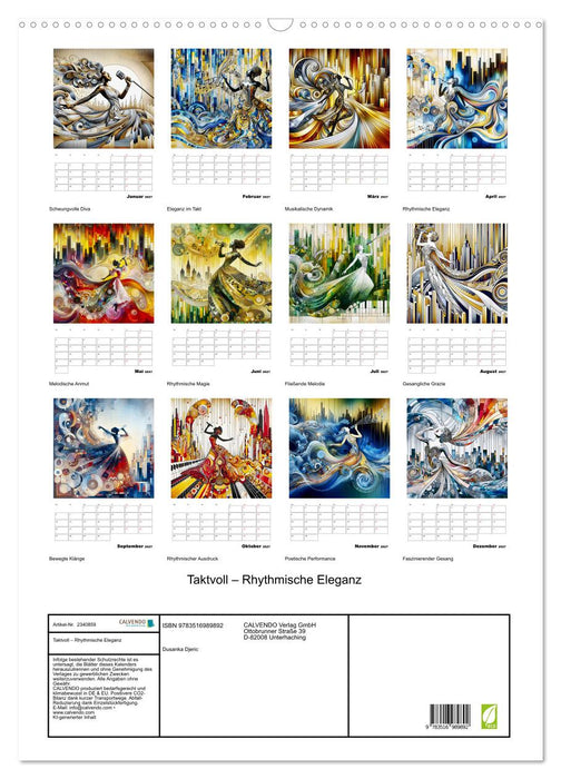 Taktvoll – Rhythmische Eleganz (CALVENDO Wandkalender 2027)