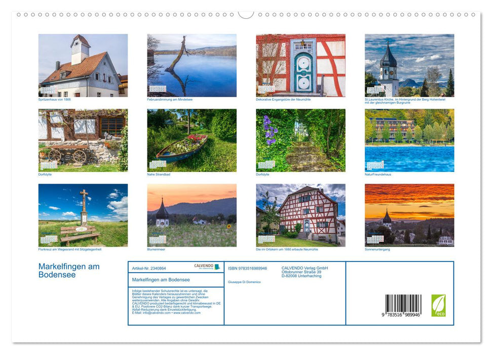 Markelfingen am Bodensee (CALVENDO Premium Wandkalender 2027)