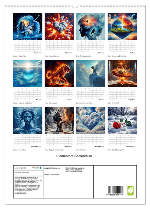 Elementare Seelenreise (CALVENDO Premium Wandkalender 2027)