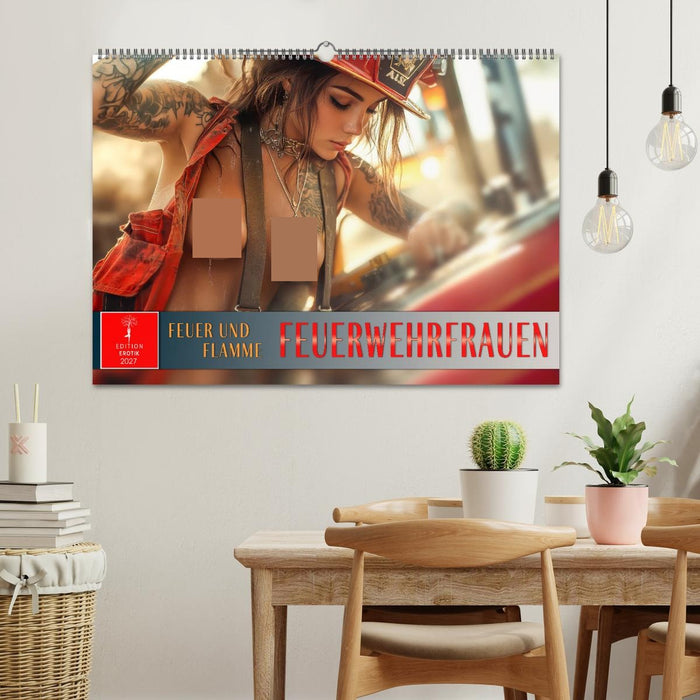 Feuerwehrfrauen - Feuer und Flamme (CALVENDO Wandkalender 2027)