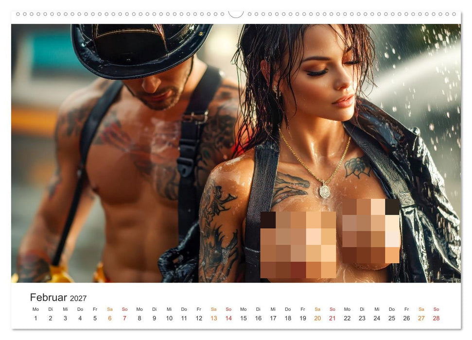 Feuerwehrfrauen - Feuer und Flamme (CALVENDO Wandkalender 2027)