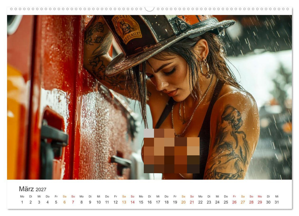 Feuerwehrfrauen - Feuer und Flamme (CALVENDO Wandkalender 2027)