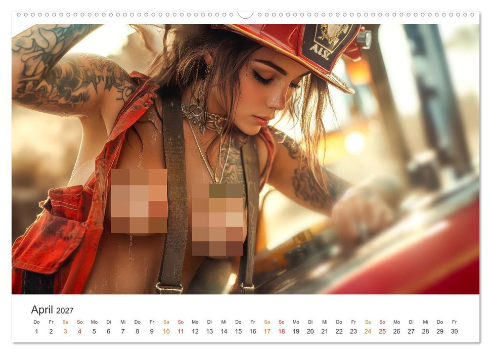Feuerwehrfrauen - Feuer und Flamme (CALVENDO Wandkalender 2027)