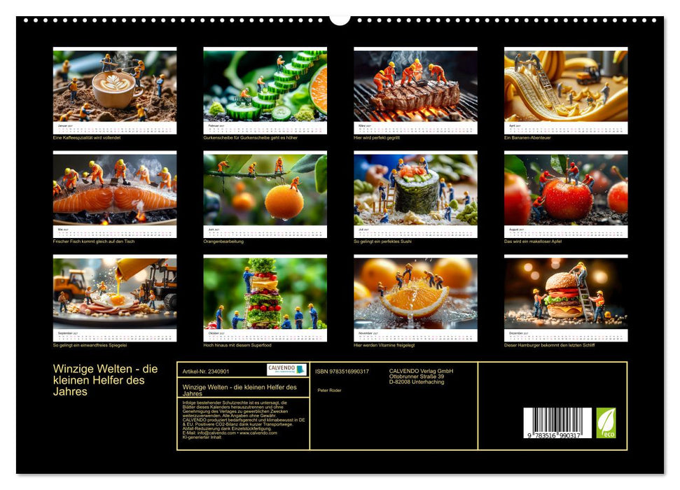 Winzige Welten - die kleinen Helfer des Jahres (CALVENDO Premium Wandkalender 2027)