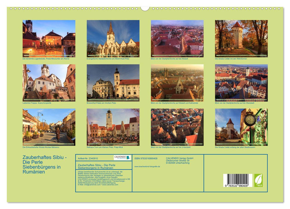 Zauberhaftes Sibiu - Die Perle Siebenbürgens in Rumänien (CALVENDO Premium Wandkalender 2027)
