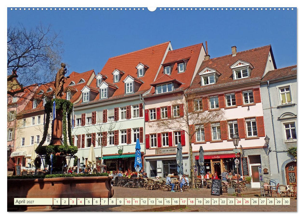 Weinheim erleben Schlosspark, Burgen und einladender Marktplatz (CALVENDO Wandkalender 2027)