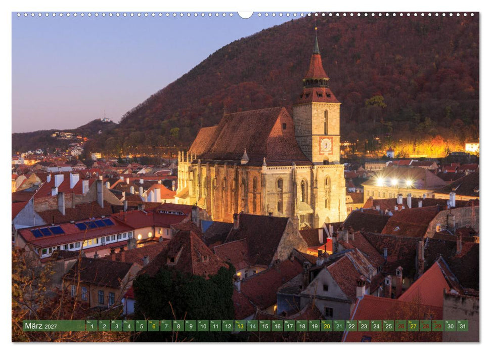 Zauberhaftes Brasov - Das Juwel Siebenbürgens imitten der Karpaten (CALVENDO Wandkalender 2027)