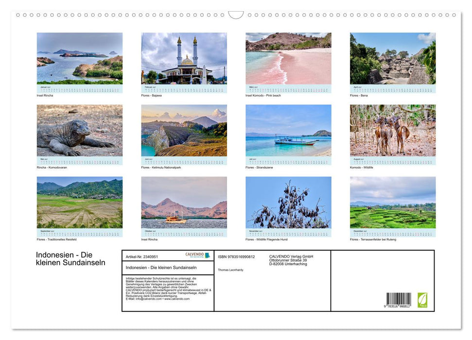 Indonesien - Die kleinen Sundainseln (CALVENDO Wandkalender 2027)