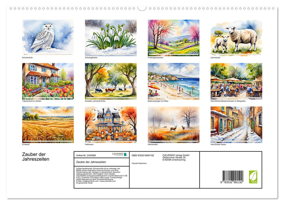 Zauber der Jahreszeiten (CALVENDO Premium Wandkalender 2027)
